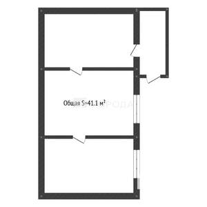 Дом 41м², 1-этажный, участок 2 сот.