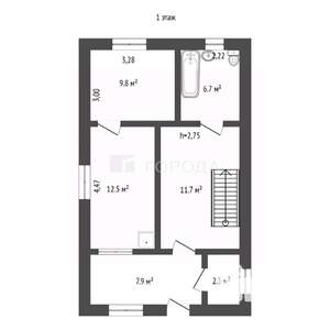 Дом 101м², 2-этажный, участок 5 сот.