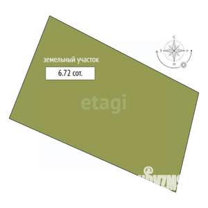 Дом 12м², 1-этажный, участок 7 сот.