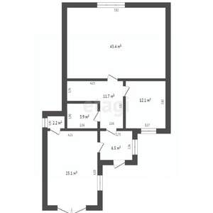 Дом 160м², 2-этажный, участок 6 сот.  