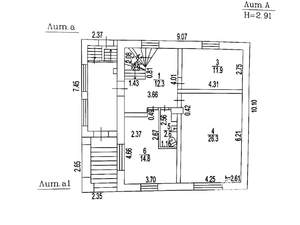 Дом 203м², 3-этажный, участок 9 сот.