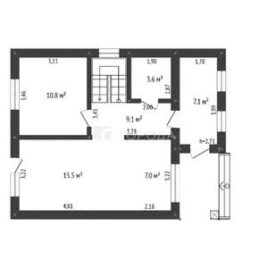 Дом 105м², 2-этажный, участок 7 сот.