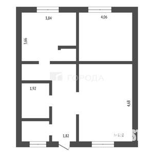 Дом 76м², 1-этажный, участок 5 сот.  