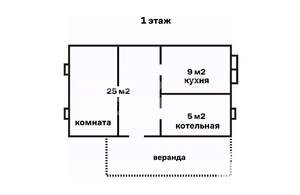 Дом 70м², 2-этажный, участок 10 сот.  