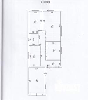 Дом 104м², 1-этажный, участок 6 сот.  