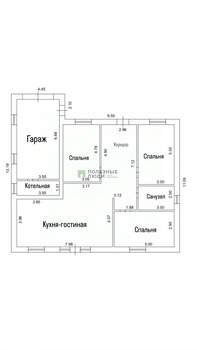 Коттедж 150м², 1-этажный, участок 8 сот.  