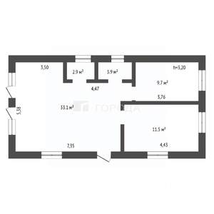 Дом 67м², 1-этажный, участок 5 сот.  