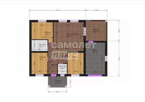 Дом 130м&sup2;, 1-этажный, участок 5 сот.  