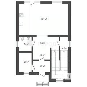 Дом 115м², 2-этажный, участок 6 сот.  
