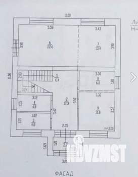 Дом 187м², 2-этажный, участок 9 сот.  