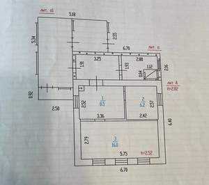 Дом 43м², 1-этажный, участок 5 сот.  