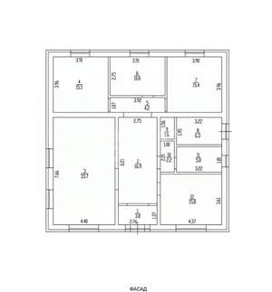 Дом 132м², 1-этажный, участок 6 сот.  