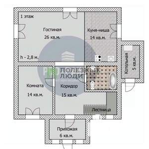 Коттедж 155м², 2-этажный, участок 11 сот.  