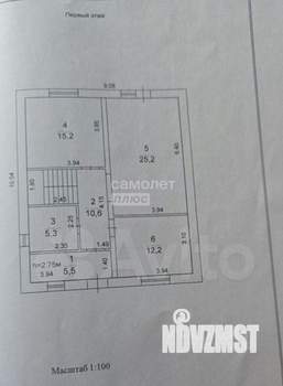 Дом 130м², 1-этажный, участок 7 сот.  