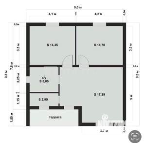 Дом 137м², 2-этажный, участок 5 сот.  