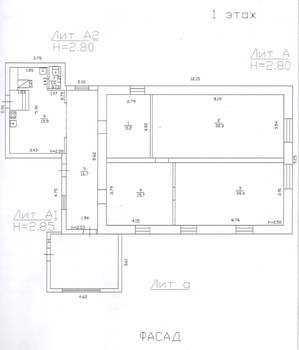 Дом 120м², 1-этажный, участок 50 сот.  
