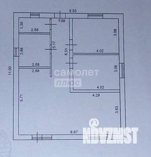 Дом 85м², 1-этажный, участок 8 сот.  