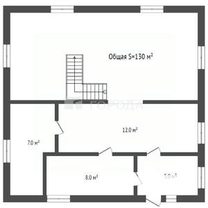 Дом 130м², 2-этажный, участок 10 сот.  