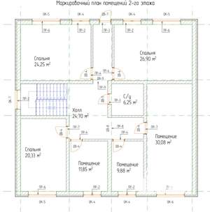 Коттедж 328м², 2-этажный, участок 10 сот.  