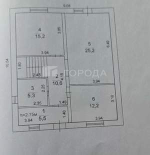 Дом 130м², 2-этажный, участок 7 сот.  