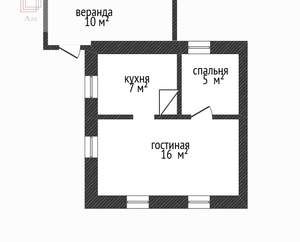 Дом 30м², 1-этажный, участок 2 сот.  
