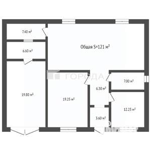 Дом 121м², 2-этажный, участок 5 сот.  