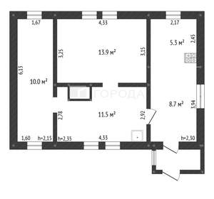 Дом 50м², 1-этажный, участок 5 сот.  