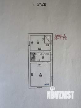 Дом 42м², 2-этажный, участок 1 сот.  