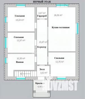 Дом 180м², 2-этажный, участок 12 сот.  