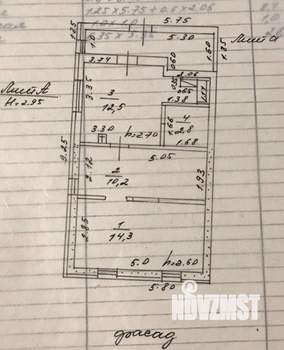 Дом 40м², 1-этажный, участок 35 сот.  