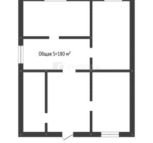 Дом 180м², 1-этажный, участок 6 сот.  