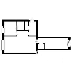 2-к квартира, на длительный срок, 45м2, 2/6 этаж