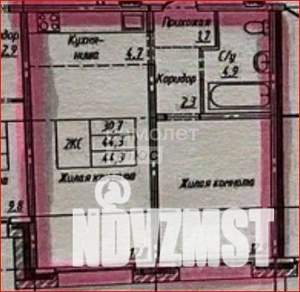 2-к квартира, на длительный срок, 44м2, 1/12 этаж