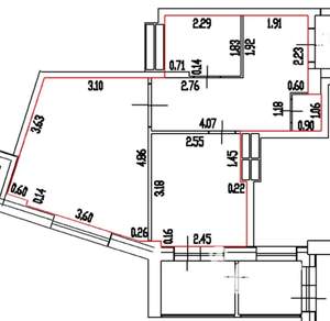 1-к квартира, на длительный срок, 40м2, 3/16 этаж
