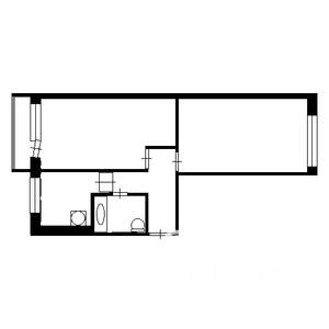 2-к квартира, на длительный срок, 50м2, 3/9 этаж