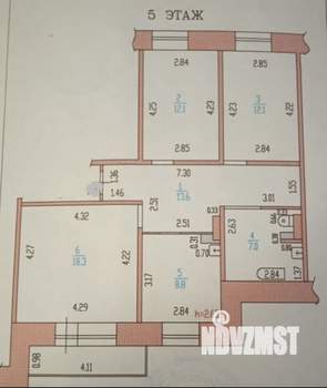 3-к квартира, на длительный срок, 73м2, 5/13 этаж