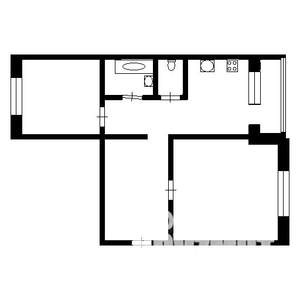 2-к квартира, на длительный срок, 50м2, 2/6 этаж