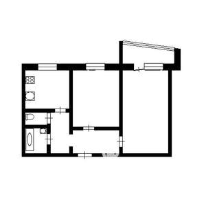 2-к квартира, на длительный срок, 53м2, 2/9 этаж