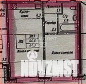 2-к квартира, на длительный срок, 44м2, 1/12 этаж