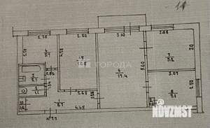 4-к квартира, вторичка, 61м2, 2/5 этаж