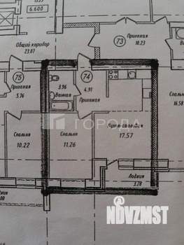 1-к квартира, вторичка, 38м2, 3/12 этаж