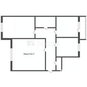 3-к квартира, вторичка, 60м2, 6/6 этаж