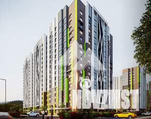 2-к квартира, строящийся дом, 56м2, 13/16 этаж