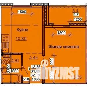 Студия квартира, строящийся дом, 32м2, 1/10 этаж