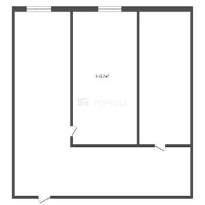 1-к квартира, вторичка, 32м2, 1/3 этаж