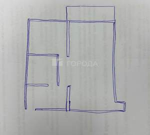 1-к квартира, вторичка, 33м2, 2/4 этаж