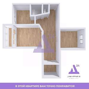 2-к квартира, вторичка, 45м2, 4/5 этаж