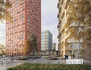 2-к квартира, строящийся дом, 55м2, 21/24 этаж