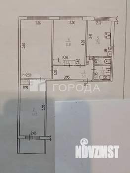 3-к квартира, вторичка, 60м2, 1/9 этаж