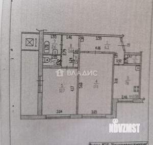 2-к квартира, вторичка, 53м2, 8/9 этаж